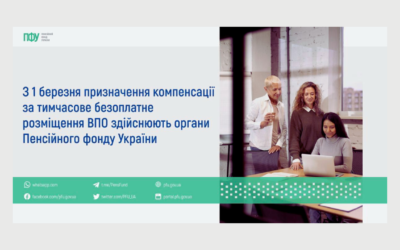 Компенсації за тимчасове безоплатне розміщення внутрішньо переміщених осіб.